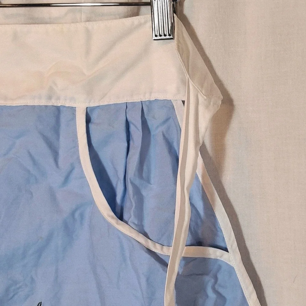 Unbranded Peg Apron Women OS Blue Embroidered Dragon Child Half Apron